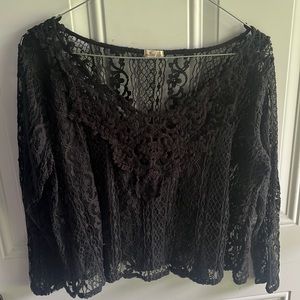 Hollister Black Lace Longsleeve